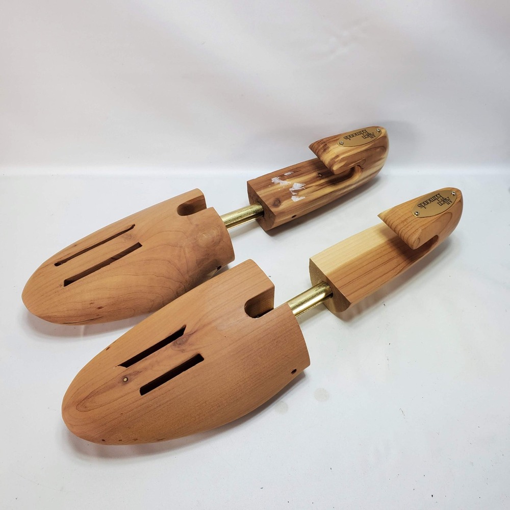 Allen Edmonds Shoe‎ Trees LG Cedar Wood Adjustable Brass Split Toe Made in USA